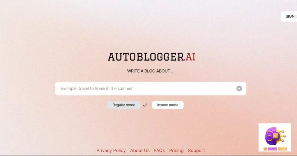 Features of Autoblogging AI